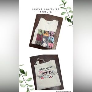 Adult small Taylor Swift tee and Canvas bad both new.